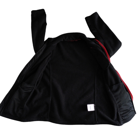 Spyder Youth Large 14/16 Full Zip Red Black Fleece Long Sleeve Sweater J… - Picture 5 of 16